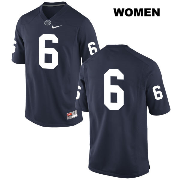 NCAA Nike Women's Penn State Nittany Lions Justin Shorter #6 College Football Authentic No Name Navy Stitched Jersey VYW6698NJ